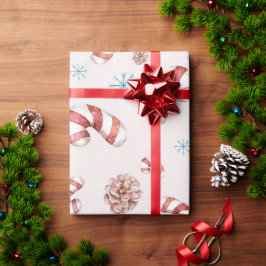 Kerstthema Winter Sneeuwvlok Elegant Gift Cadeaupapier
