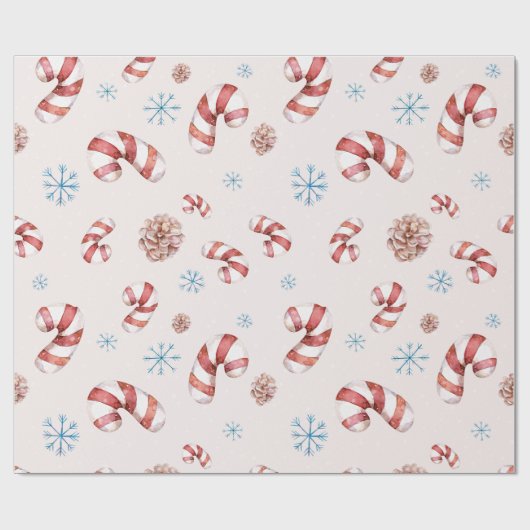 Kerstthema Winter Sneeuwvlok Elegant Gift Cadeaupapier (Vlak)