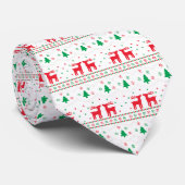 Kerstthemapatroon Stropdas (Opgerold)