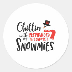 Kersttherapie Ronde Sticker