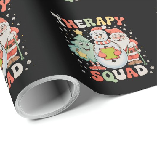 Kersttherapie Squad SLP OT PT Crew Santa Xmas Cadeaupapier (Rol Hoek)