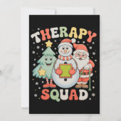 Kersttherapie Squad SLP OT PT Crew Santa Xmas Feestdagenkaart (Voorkant)