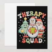 Kersttherapie Squad SLP OT PT Crew Santa Xmas Feestdagenkaart (Voorkant / Achterkant)