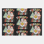 Kersttherapie Squad SLP OT PT Crew Santa Xmas Inpakpapier Vel (Voorkant)