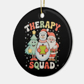 Kersttherapie Squad SLP OT PT Crew Santa Xmas Keramisch Ornament (Links)