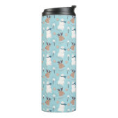 kerstthermische getumbler thermosbeker (Gedraaid links)