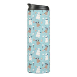 kerstthermische getumbler thermosbeker