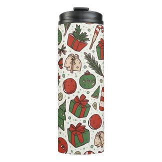 kerstthermische getumbler thermosbeker
