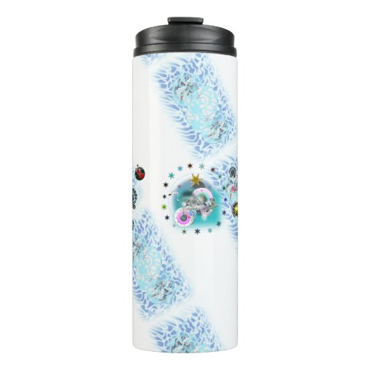 kerstthermische getumbler thermosbeker (Voorkant)