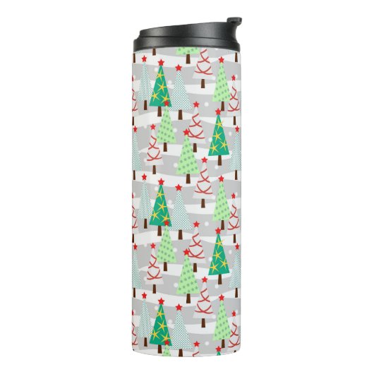 kerstthermische getumbler thermosbeker (Gedraaid links)