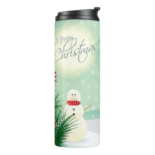 kerstthermische getumbler thermosbeker (Gedraaid links)