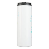 Kerstthermische kotelboer Skater Gnome met cadeaus Thermosbeker (Achterkant)