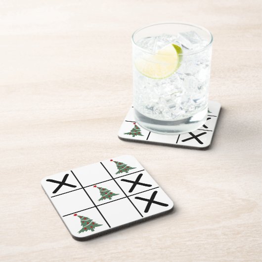 kersttic Tac Toe Bier Onderzetter (Rechterzijde)