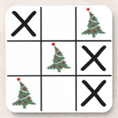 kersttic Tac Toe Bier Onderzetter (Voorkant)