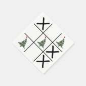 kersttic Tac Toe Servet (Hoek)