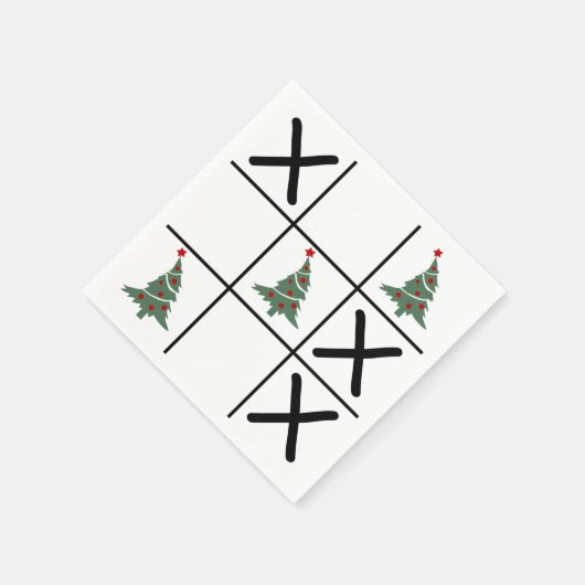 kersttic Tac Toe Servet (Hoek)