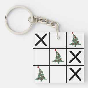 kersttic Tac Toe Sleutelhanger