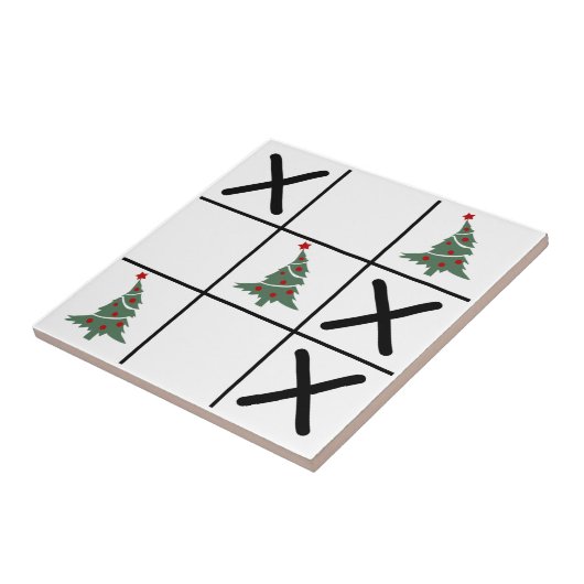 kersttic Tac Toe Tegeltje (Zijkant)