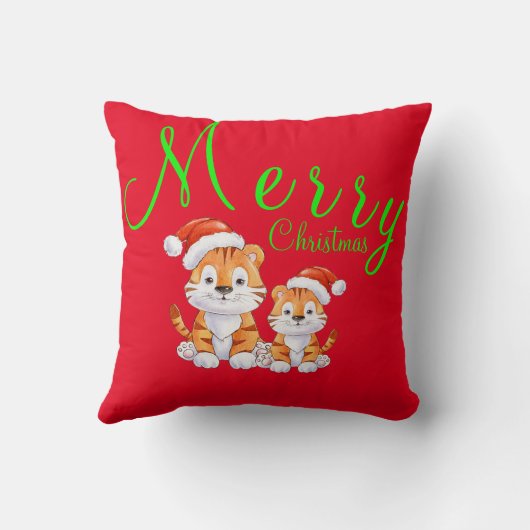  Kersttiger  Kussen (Achterkant)