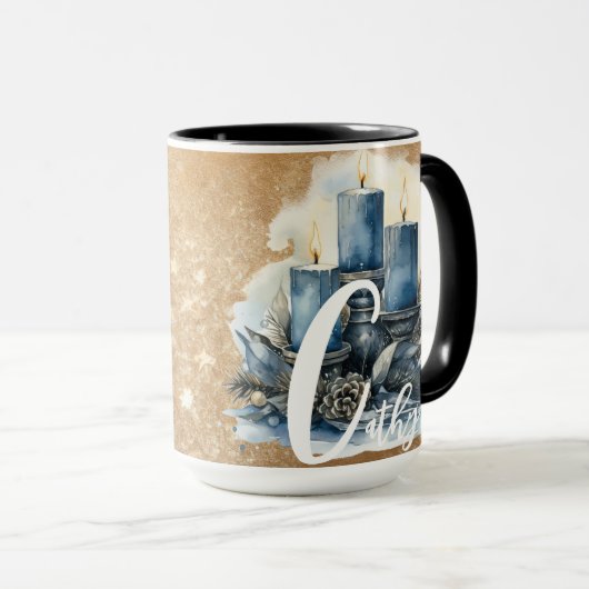 Kersttijd Alfabet  Mok (Voorkant rechts)