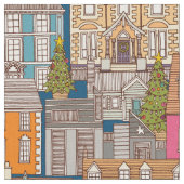 kersttijd blauw stof (Close Up)