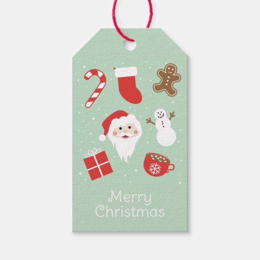 Kersttijd cadeaulabel (Voorkant)