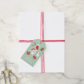 Kersttijd cadeaulabel (Met Touw)