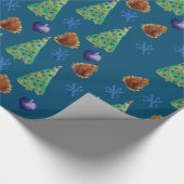 Kersttijd Cadeaupapier (Hoek)