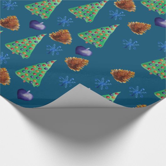 Kersttijd Cadeaupapier (Hoek)