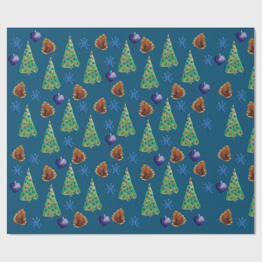 Kersttijd Cadeaupapier (Vlak)