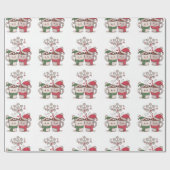 kersttijd cadeaupapier (Vlak)