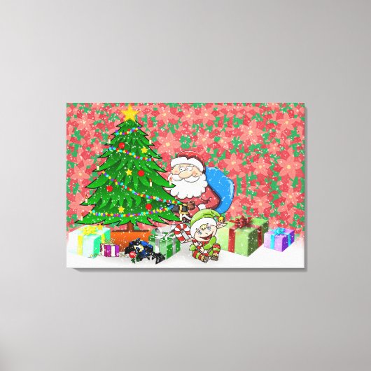 Kersttijd Canvas Afdruk (Voorkant)