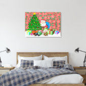 Kersttijd Canvas Afdruk (Insitu (Slaapkamer))