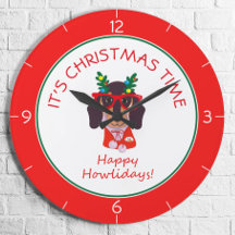 Kersttijd Cute Funny Dog Holiday Home Decor