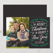 Kersttijd EDITABLE COLOR Holidcard Feestdagenkaart (Voorkant / Achterkant)