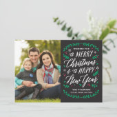 Kersttijd EDITABLE COLOR Holidcard Feestdagenkaart (Staand voorkant)