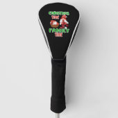 Kersttijd Familie tijd, Kerstmis familie ontwerp Golfheadcover (Voorkant)