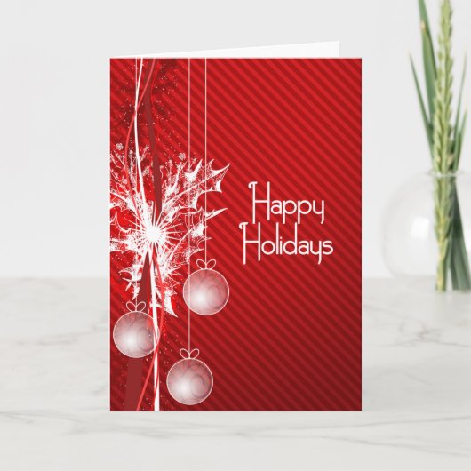 Kersttijd Feestdagen Kaart (Voorkant)