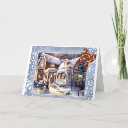 Kersttijd Feestdagen Kaart (Voorkant)