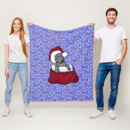 Kersttijd Fleece Blanket Deken