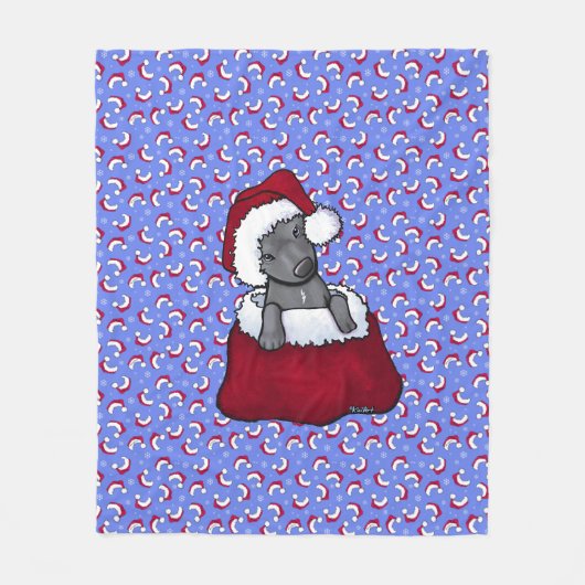 Kersttijd Fleece Blanket Deken (Voorkant)