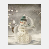 Kersttijd Fleece Deken (Voorkant)