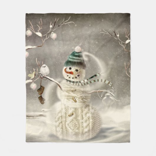 Kersttijd Fleece Deken (Voorkant)