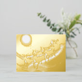 Kersttijd Folie Feestdagen Briefkaart (Staand Voorkant)