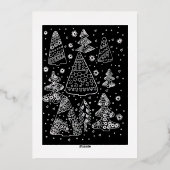 Kersttijd Folie Feestdagenkaart (Achterkant)