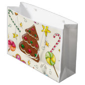 Kersttijd Groot Cadeauzakje (Voorkant Gekanteld)