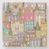 kersttijd, ijzer stenen onderzetter (Voorkant)