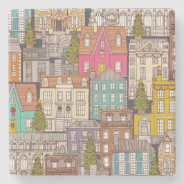 kersttijd, ijzer stenen onderzetter