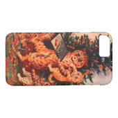 Kersttijd in Catland Louis Wain Case-Mate iPhone Case (Achterkant (Horizontaal))