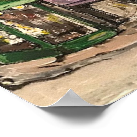 "Kersttijd in het centrum van Willoughby" Poster (Hoek)